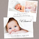 Search for welcome birth announcement cards Simple