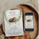 Search for greenery baby shower invitations Woodland