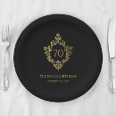 Search for 70th birthday plates Elegant