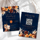 Search for rust wedding invitations Rust terracotta floral fall