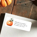 Search for pumpkin return address labels Rustic
