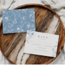 Search for 3 choice menu rsvp cards Dusty blue