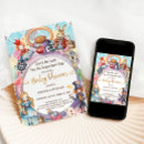 Search for queen baby shower invitations Mad hatter
