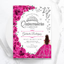 Search for pink and silver invitations Floral