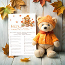 Search for fall baby shower games We can bearly wait