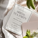Search for bridal tea invitations Typography