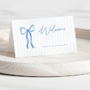 Search for bow place cards Boy baby shower