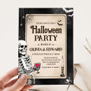 Search for gothic halloween invitations Gothic skull party