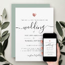 Search for sage green gold wedding invitations Simple classic