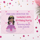 Search for african american princess birthday invitations Elegant