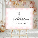 Search for bunny welcome signs Pink gingham