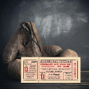 Search for boxing glove invitations Vintage