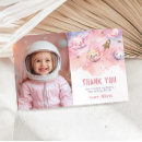 Search for outer space thank you cards Two the moon