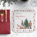 Search for baby shower paper plates Watercolor
