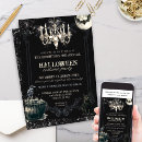 Search for vintage halloween invitations Gothic skull party