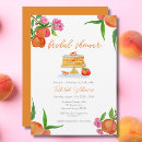 Search for peach bridal shower invitations Fruit