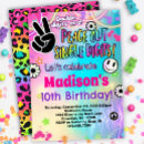 Search for 10th birthday invitations Peace out single digits