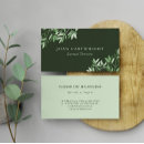 Search for dark green business cards Elegant