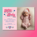 Search for hello birth announcement cards Retro