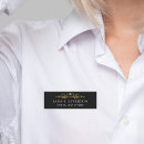 Search for black and gold name tags Employee