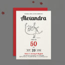 Search for red and black 50th birthday invitations Stylish