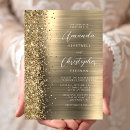 Search for metallic wedding invitations Glam