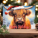 Search for cow christmas cards Santa claus