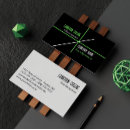 Search for neon green business cards Simple