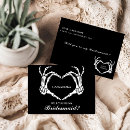 Search for black and white bridesmaid cards Elegant asking bridesmaid