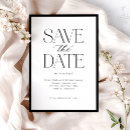 Search for black and white save the dates Minimalist