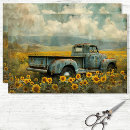 Search for vintage truck tissue paper Decoupage