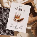 Search for cigar birthday invitations Whiskey