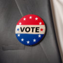 Search for election buttons America