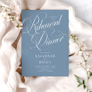 Search for blue rehearsal dinner invitations Elegant