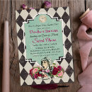 Search for alice in wonderland baby shower invitations Vintage