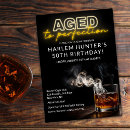 Search for cigar birthday invitations Whiskey