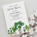 Search for plant bridal shower invitations Greenery
