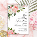 Search for 75th birthday invitations Typography