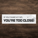 Search for too close bumper stickers Tailgating