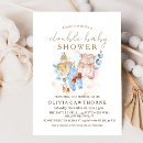 Search for double baby shower invitations Watercolor