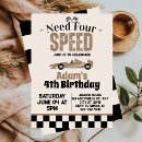 Search for need for speed birthday invitations Boy