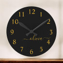 Search for black and gold clocks Simple