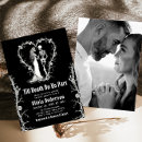 Search for spooky bridal shower invitations Black and white