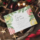 Search for tree trimming party invitations Festive