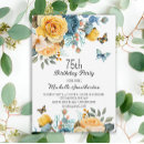 Search for rose 75th birthday invitations Botanical