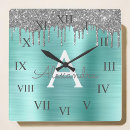 Search for monogram clocks Girly