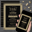 Search for black and gold 18th birthday invitations Adult birthday party