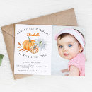 Search for our little pumpkin is turning one invitations Autumn