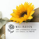 Search for sunflower rubber stamps Return address