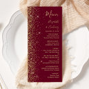 Search for red and gold wedding menus Modern